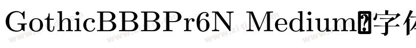 GothicBBBPr6N Medium字体转换